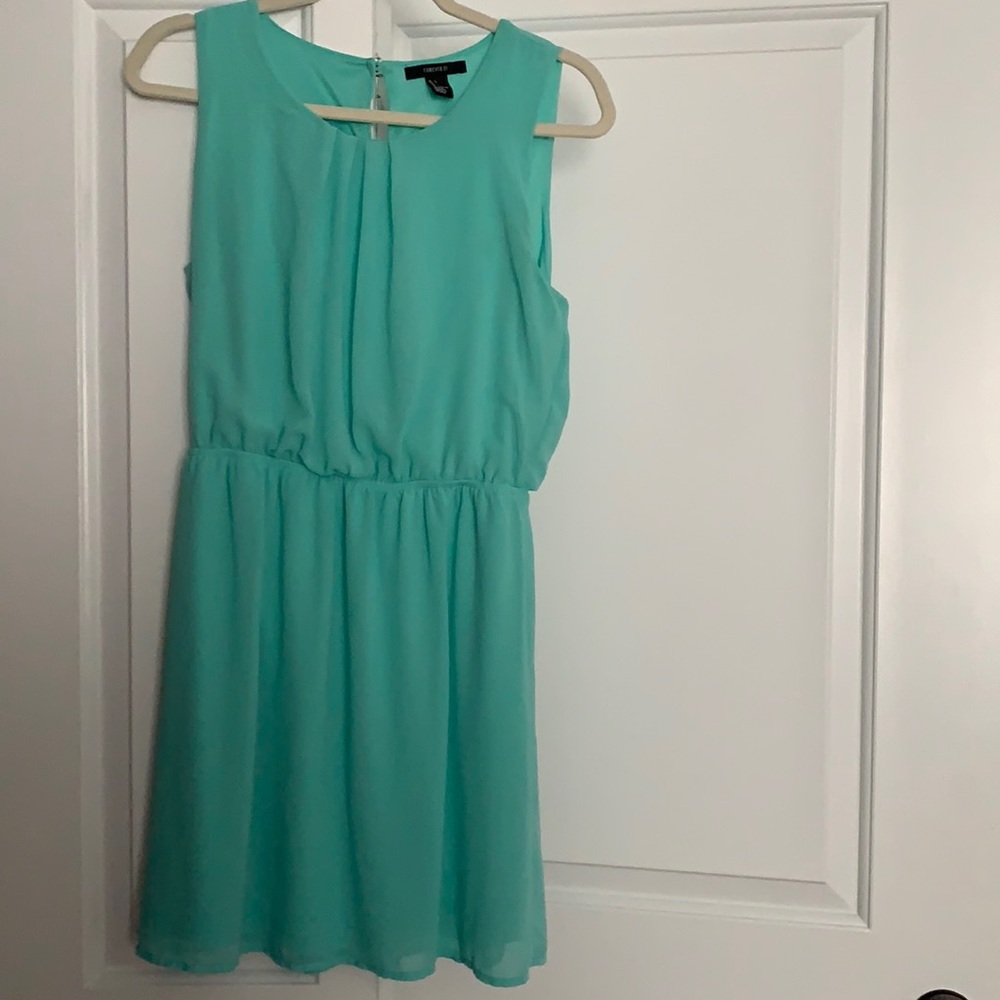 Green spring dress